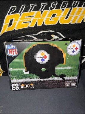 NFL Football Pittsburgh Steelers Foco BRXLZ Collectible Block Building Helmet FB